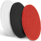 Ulsonix Pads for scrubber dryers dia. 17 inches white red black - set of 3