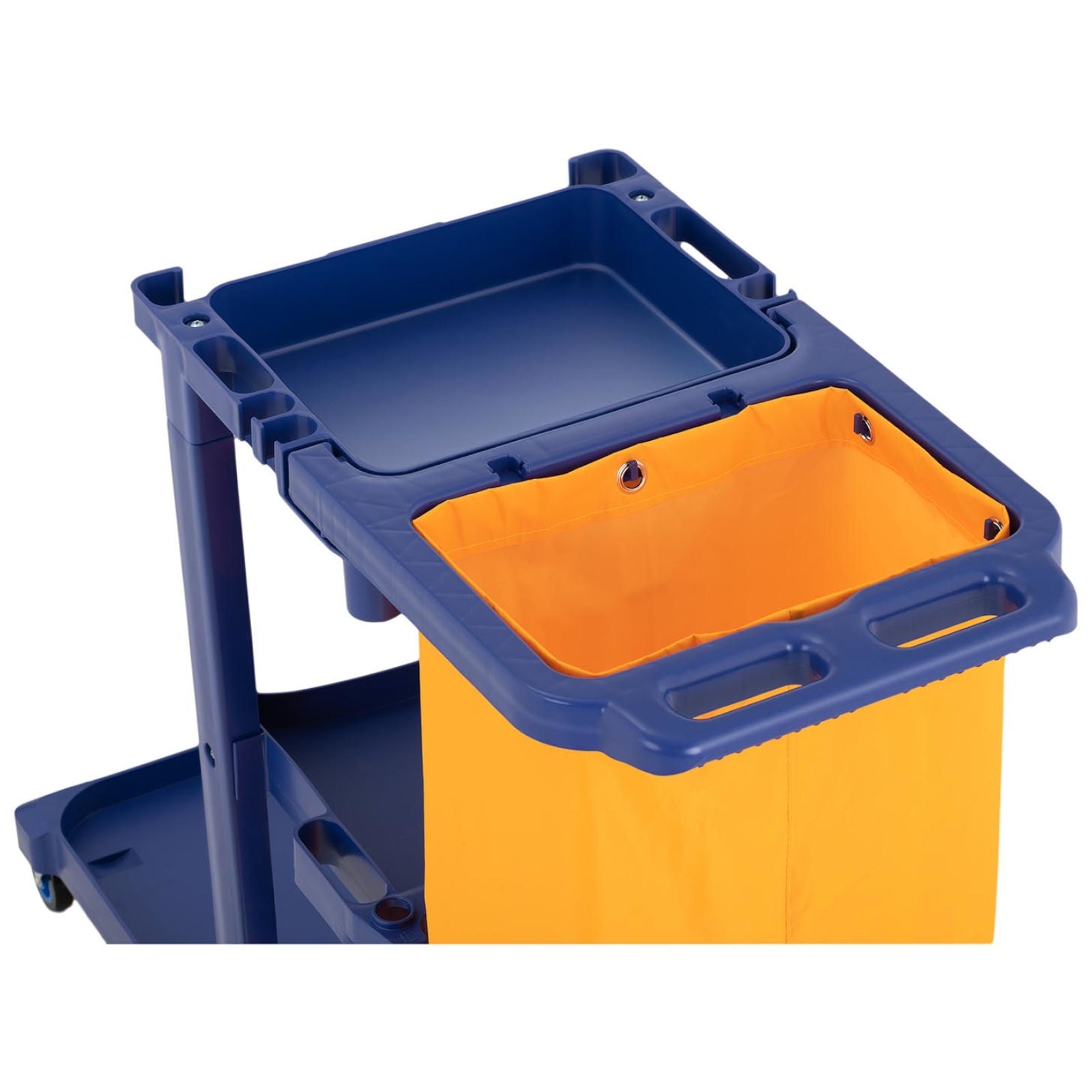 Ulsonix Service cart with shelves, mop holder and laundry bag – image 4