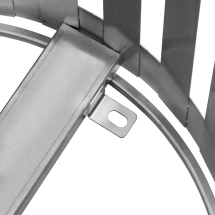 Ulsonix Waste litter garbage litter outdoor round wed. 73 x 85 cm silver STAL – image 5