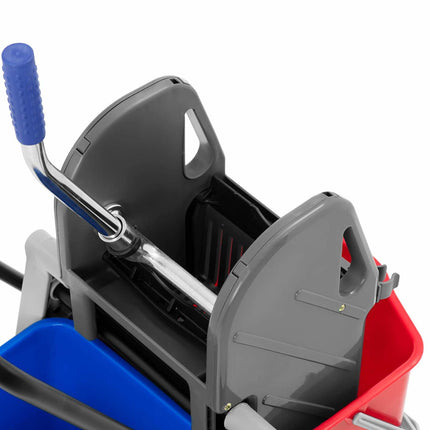 Ulsonix Floor cleaning cleaning trolley, 2 buckets, 2x 17 liter juicer – image 4