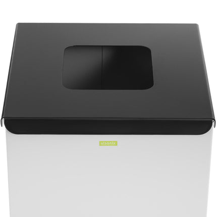 Ulsonix Steel bin for sorting mixed waste 30.5x30.5x70cm 60L – image 3