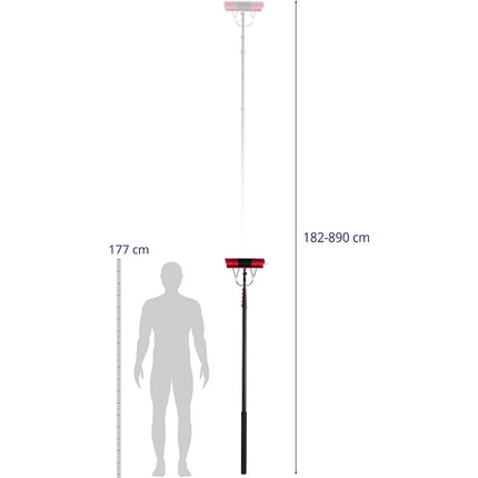 Ulsonix Brush water wash telescopic with hose for washing windows solar panels length 8.9m – image 3