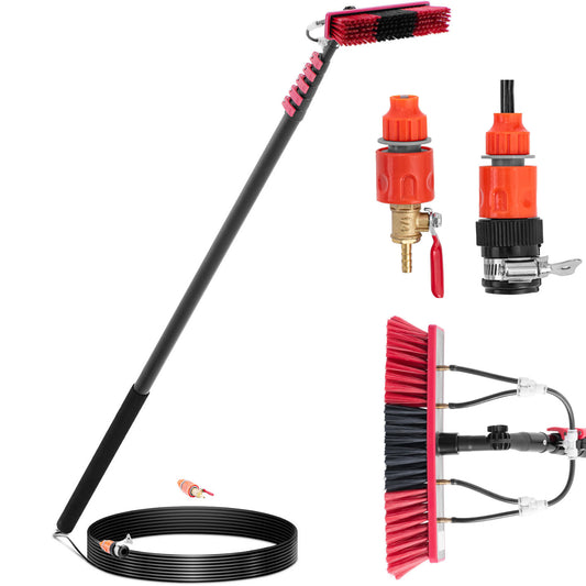 Ulsonix Brush water wash telescopic with hose for washing windows solar panels length 8.9m