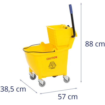 Ulsonix Floor cleaning cleaning trolley with wringer, 24 liters – image 15