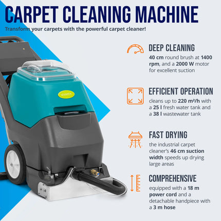 Ulsonix Carpet washing machine washing 40 cm 220 m2/h 2500 W – image 4
