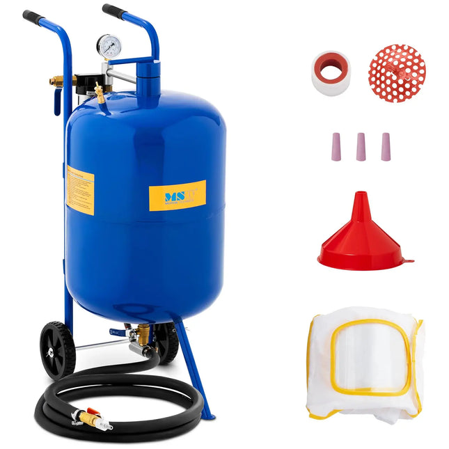 MSW Mobile sandbox machine for syphon wheels 76 L MMA