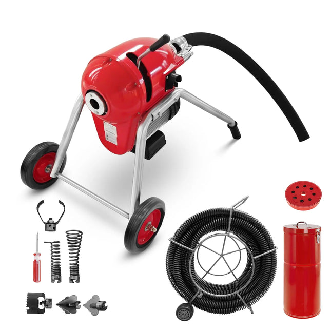 MSW Electric pipe plunger machine 1100W wd. 32mm MMW POWER DRAIN CLEAN 4.6E + accessories