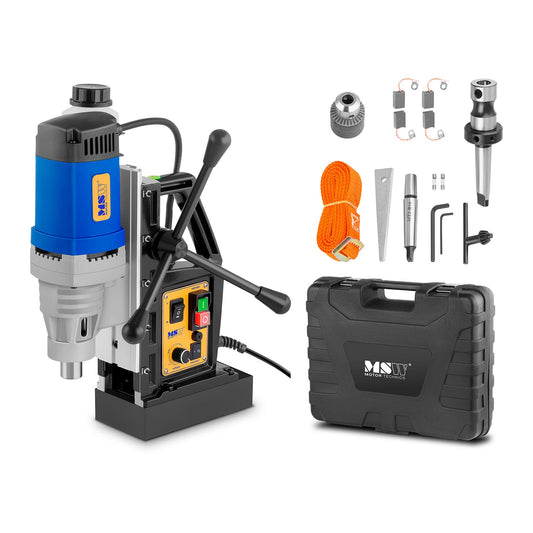 MSW Magnetic Drilling Machine with Magnetic Foot + Case 1300W MMW-MD32-PRO