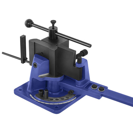 MSW Manual sheet metal bending machine with protractor, width 100 mm, STEEL – image 3