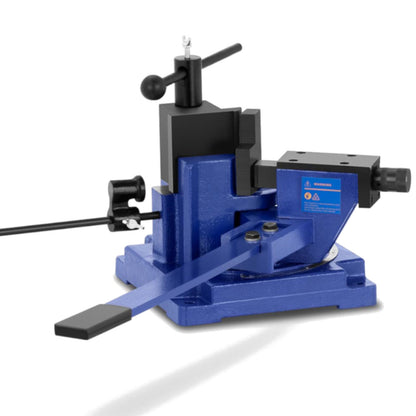 MSW Manual sheet metal bending machine with protractor, width 100 mm, angle up to 120 degrees STEEL – image 2