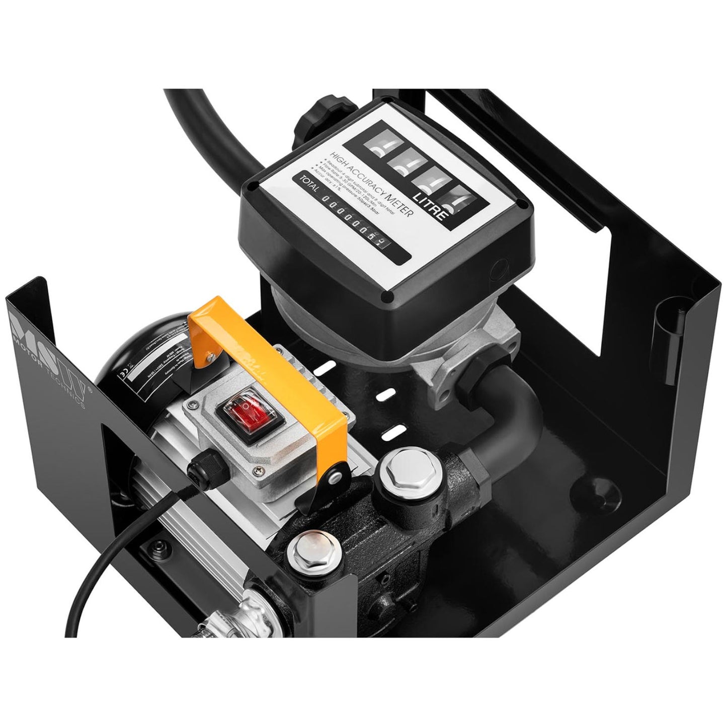 MSW Electric diesel fuel dispenser pump with IP55 meter 230 V 600 W 60 l/min – image 3