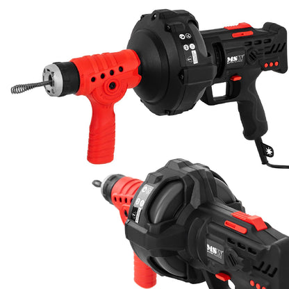 MSW Spiral plunger, electric drum auger for unblocking drain pipes, 240 W, 7.5 m long, diameter. 15mm