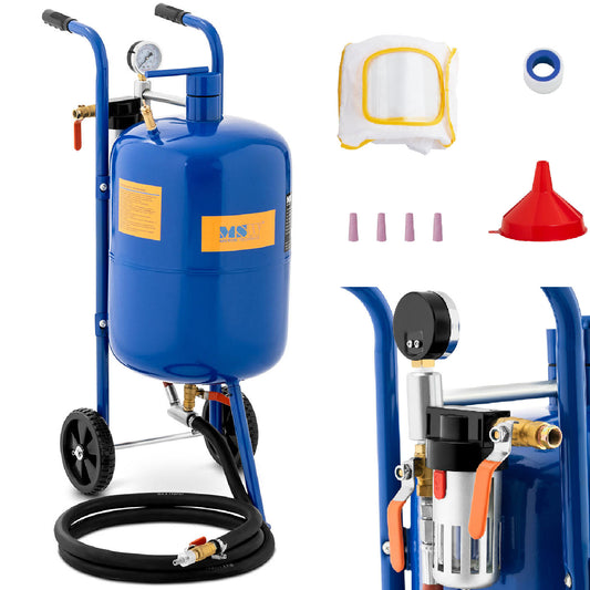 MSW Mobile sandbox with pressure control 60-125 psi 40 l