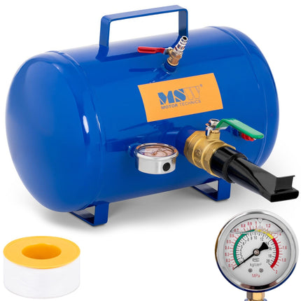 MSW Pressure tank infuser for pumping tyres with a gauge 8 bar 19.5 l
