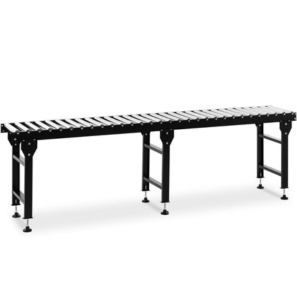 MSW Tray transport roller table 30 rolls up to 400 kg 300 x 51 x 96 cm – image 2