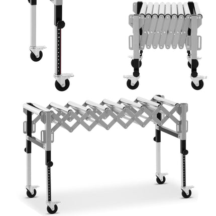 MSW Transport table feeder transport roll forming 9 rolls up to 130 kg 145 x 59 x 96 cm