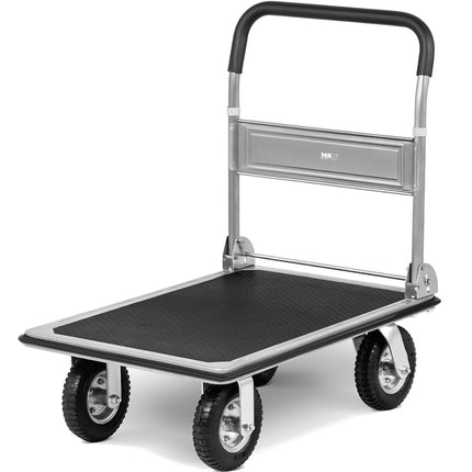 MSW Manual foldable warehouse platform trolley, 1 side, up to 300 kg, 80 x 60 cm – image 2
