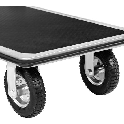 MSW Manual foldable warehouse platform trolley, 1 side, up to 300 kg, 80 x 60 cm – image 3