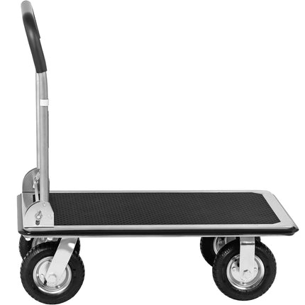 MSW Manual foldable warehouse platform trolley, 1 side, up to 300 kg, 80 x 60 cm – image 6