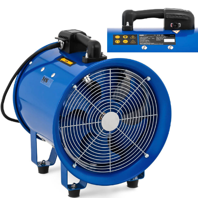 MSW Industrial air blower fan axial for air cooling and circulation 500 W wt. 300 mm