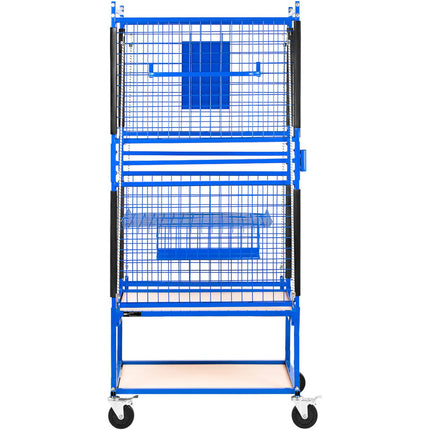 MSW Trolley stand, paintwork basket for body elements, 60 x 90 x 202 cm – image 8