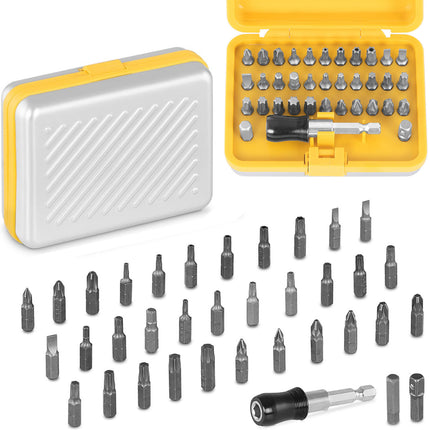 MSW Set of bits of tip tips for screwdriver - 34 pcs.