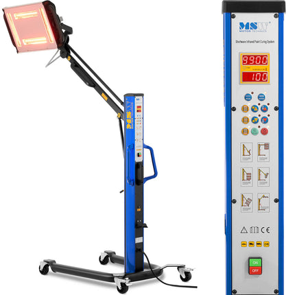 MSW Infrared spray sprayer for drying body on a stand 4 x 1000 W