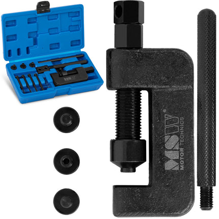 MSW Cup nittle press for motorcycle chain - set