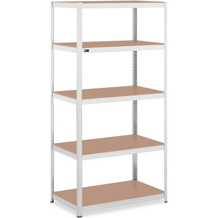 MSW Metal warehouse shelf 5 shelves 750 kg 100 x 60 x 200 cm gray – image 2