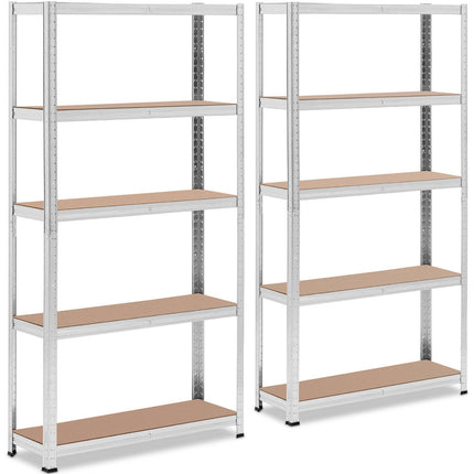 MSW Metal warehouse shelf 5 shelves 750 kg 100 x 60 x 200 cm gray – image 16
