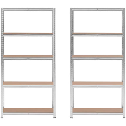 MSW Metal warehouse shelf 5 shelves 750 kg 100 x 60 x 200 cm gray – image 19