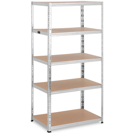 MSW Metal warehouse shelf 5 shelves 750 kg 100 x 60 x 200 cm gray – image 30