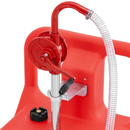 MSW Portable fuel tank with hand pump on wheels 20 l/min 120 l – image 3