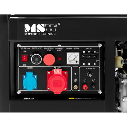 MSW Mobile diesel generator set 240/400 V 8500 W 10 kVA 30 l – image 3