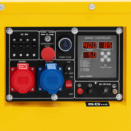 MSW Diesel generator set on wheels 240/400 V 8500 W 10 kVA 30 l – image 3