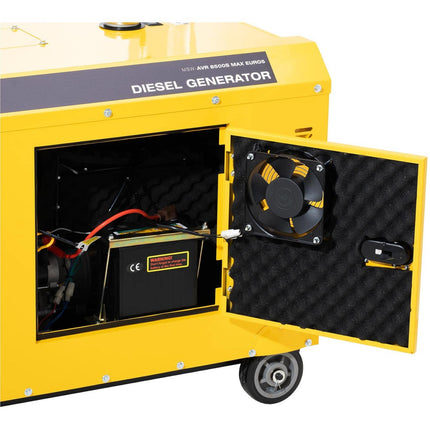 MSW Diesel generator set on wheels 240/400 V 8500 W 10 kVA 30 l – image 5