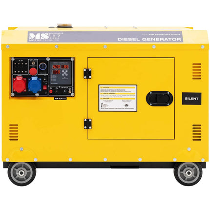 MSW Diesel generator set on wheels 240/400 V 8500 W 10 kVA 30 l – image 7