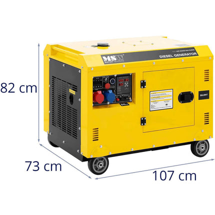 MSW Diesel generator set on wheels 240/400 V 8500 W 10 kVA 30 l – image 9