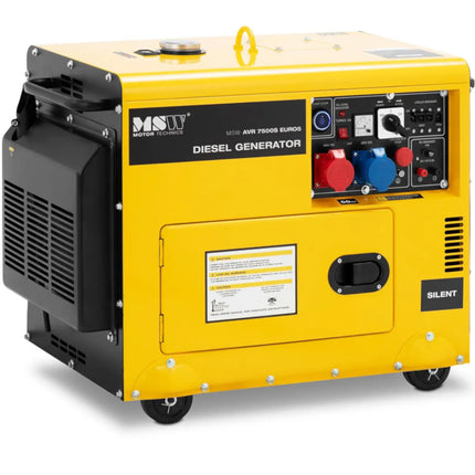 MSW Diesel generator set on wheels 240/400 V 8500 W 10 kVA 30 l – image 11