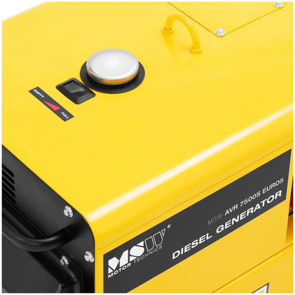 MSW Diesel generator set on wheels 240/400 V 8500 W 10 kVA 30 l – image 13