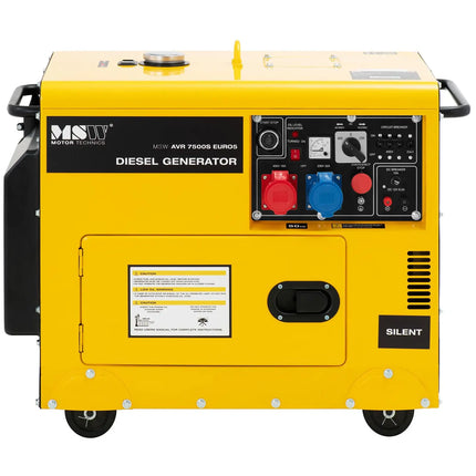 MSW Diesel generator set on wheels 240/400 V 8500 W 10 kVA 30 l – image 15