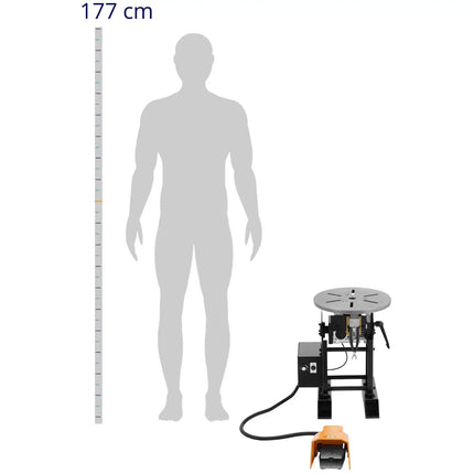 MSW Welding positioner rotator with foot pedal -45-90 degrees up to 500 kg – image 7