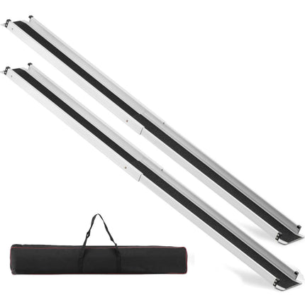 MSW Access ramp, portable, foldable driveway rails 120 x 19 cm - 2 pcs.