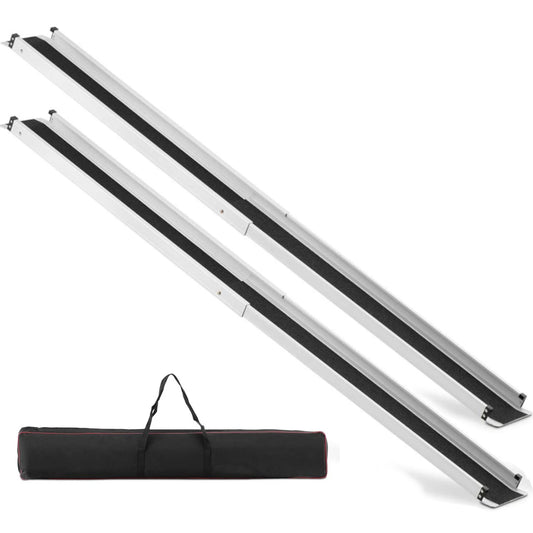 MSW Access ramp, portable, foldable driveway rails 120 x 19 cm - 2 pcs.