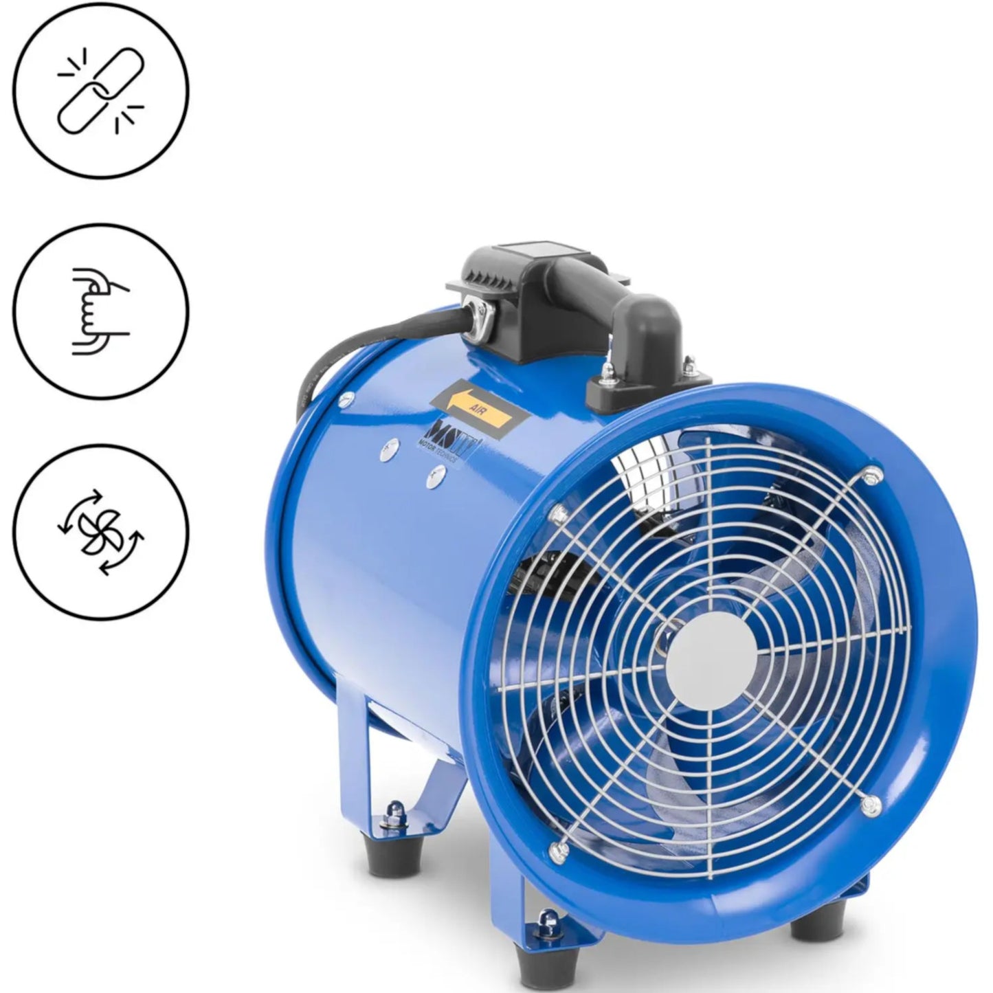 MSW Industrial construction blower fan 2700 m3/h dia. 280mm – image 2