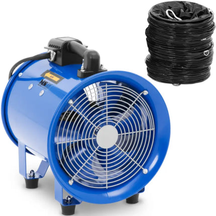 MSW Industrial construction blower fan with 10 m hose 2700 m3/h dia. 280mm
