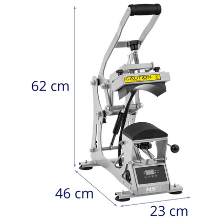 MSW Heat transfer press for baseball caps and hats LCD 0-250C – image 6