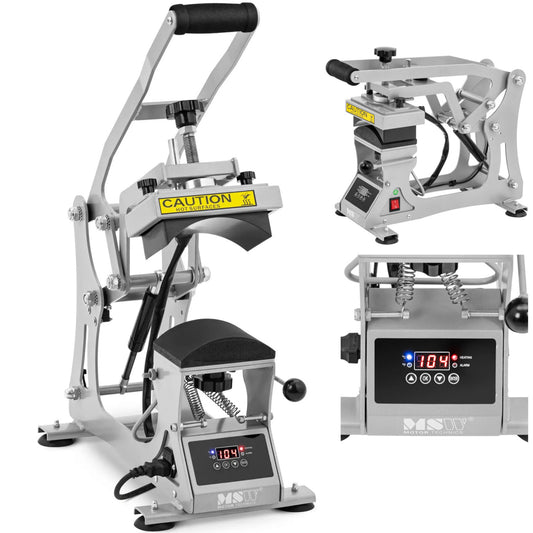 MSW Heat transfer press for baseball caps and hats LCD 0-250C