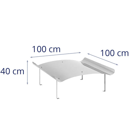 MSW Napoleon type chimney roof STEEL 100 x 100 x 40 cm – image 3