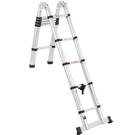 MSW Aluminum folding telescopic ladder 12 steps 0.85-1.85/3.8 m – image 5